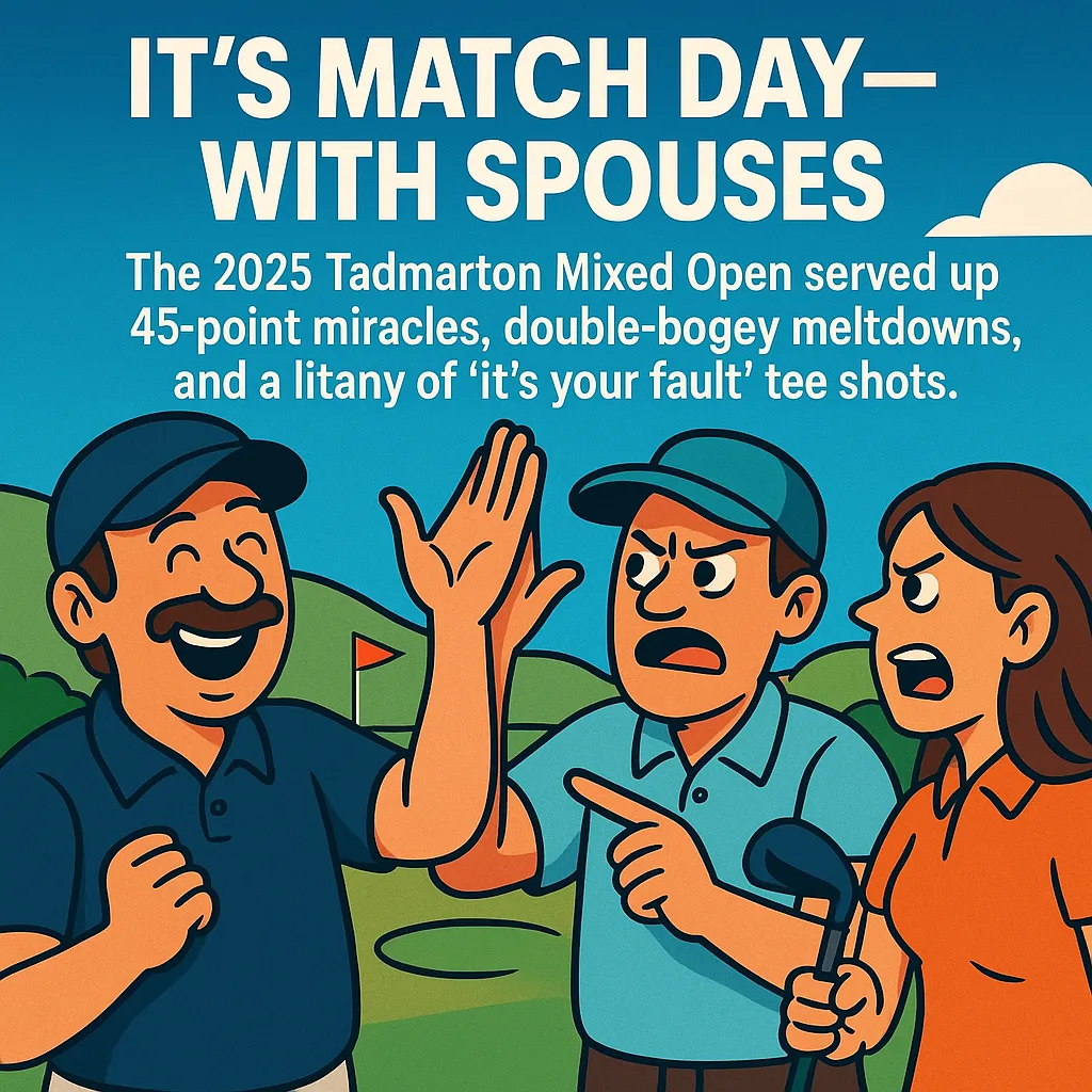 It’s match day—with spouses. The 2025 Tadmarton Mixed Open served up 45-point miracles, double-bogey meltdowns, and a litany of 'it's your fault' tee shots.